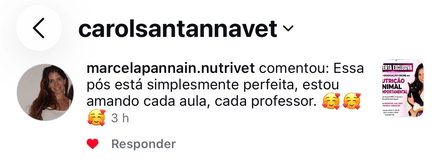 Depoimento de Marcela, aluna da pós-graduação